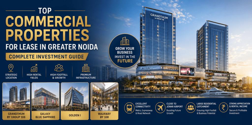Top Commercial Properties for Lease in Greater Noida: Complete Investment Guide