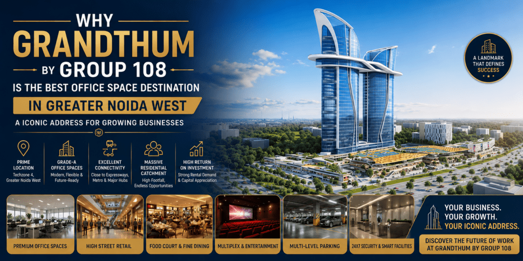 Why Grandthum by Group 108 is the Best Office Space Destination in Greater Noida West